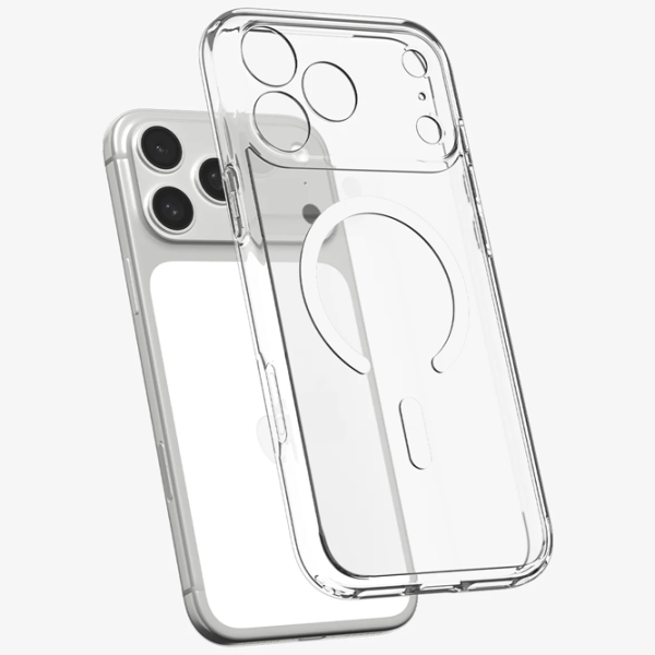 Чехол для смартфона Apple iPhone 17 Pro Max Spigen / MagSafe Back / ТПУ / Прозрачный Глянцевый белый photo 3