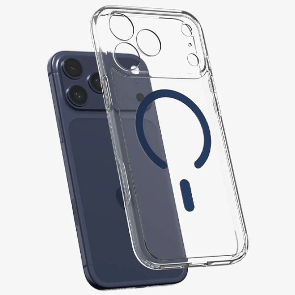 Чехол для смартфона Apple iPhone 17 Pro Max Spigen / MagSafe Back / ТПУ / Синий Прозрачный photo 3
