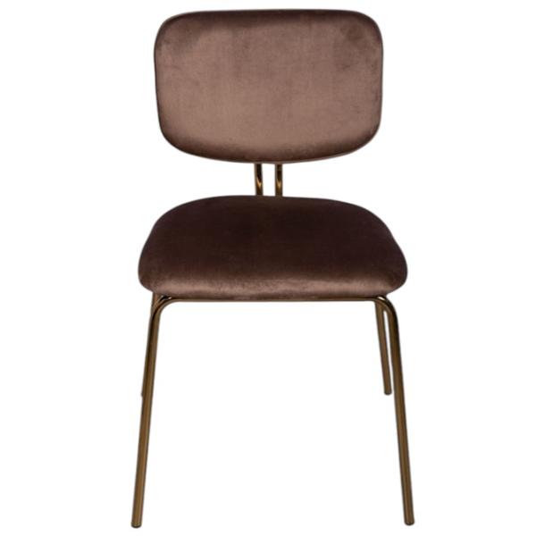 Scaun de bucătărie Viconi Victoria Velur/ Brown  photo 1