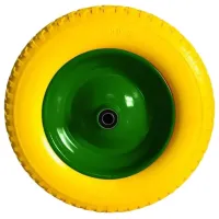 Roată Valconi 3.50-8V-PU 350 mm / Fixă / Pentru roabă
