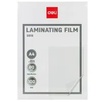 Folie pentru laminare DELI DLE3816 , A4 photo 2