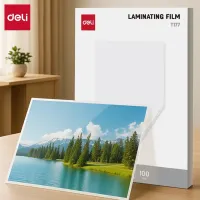 Folie pentru laminare DELI DLET177 , A3 photo 8