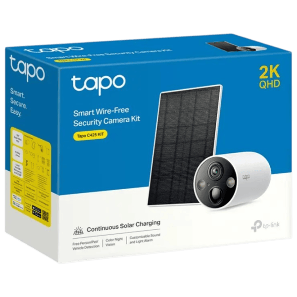 Cameră de supraveghere TP-Link TAPO C425 + Solar Panel Fără fir/ White photo 4