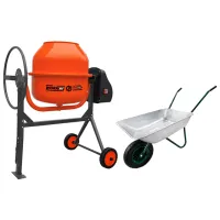 Betonieră Technoworker VOR83185 160l 800 W / Orange