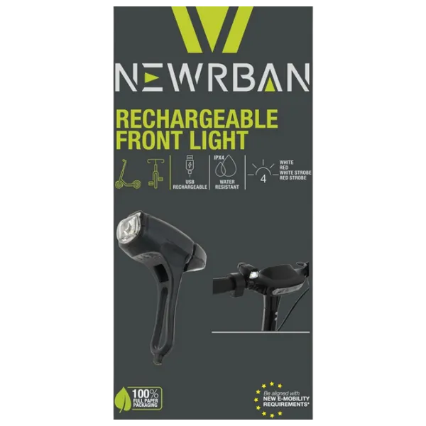 Lanterna bicicletei Newrban NEWMLIGHTUSBK Black Black photo 4