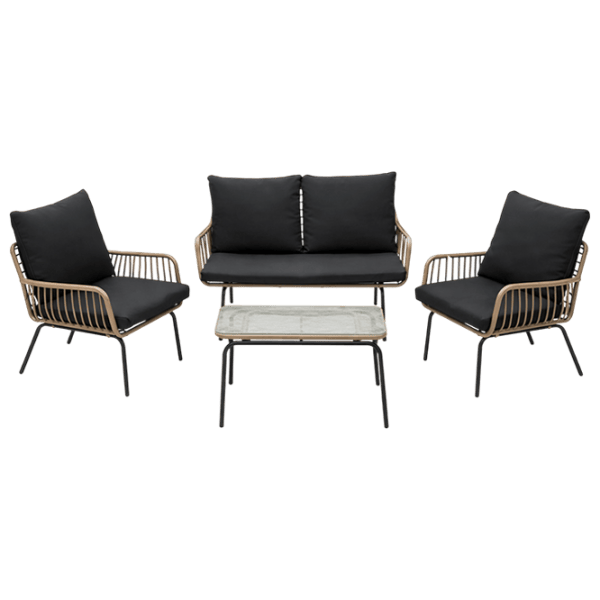 Set mobilă grădină Waltz COMOD Ratan artificial / Ratan artificial / Rattan artificial / Black photo 1