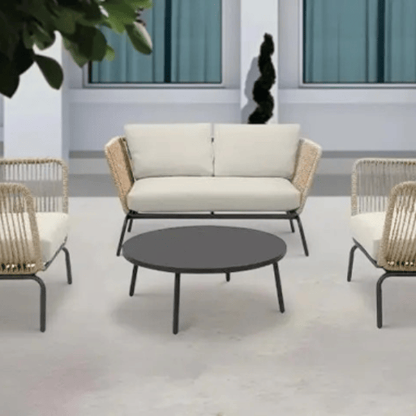 Set mobilă grădină Waltz Bordeaux Ratan artificial / Ratan artificial / Rattan artificial / Beige photo 4