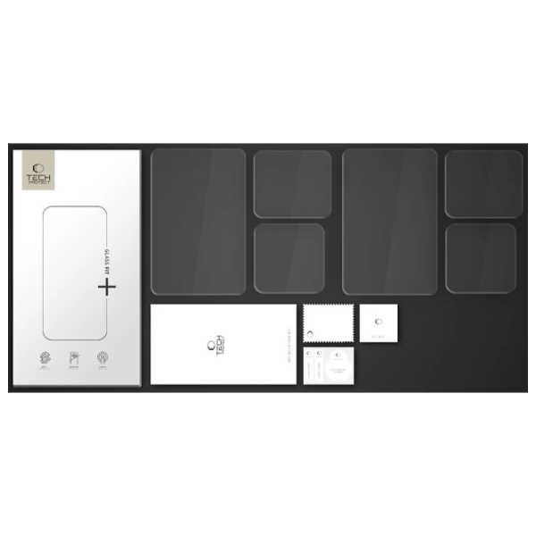Sticlă de protecție Tech-Protect Hartowane Glass Fit 2-Set Transparent photo 4