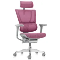 Офисное кресло ART Mirus IOO Elite 2 Акриловая сетка/ Розовый Серый photo 3