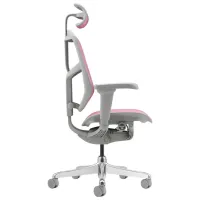 Офисное кресло ART Ultra 4D Акриловая сетка/ Розовый Серый photo 6