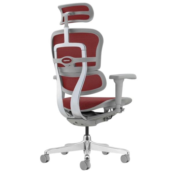 Fotoliu de birou ART Ergohuman Ultra Pânză/ Red Silver photo 4