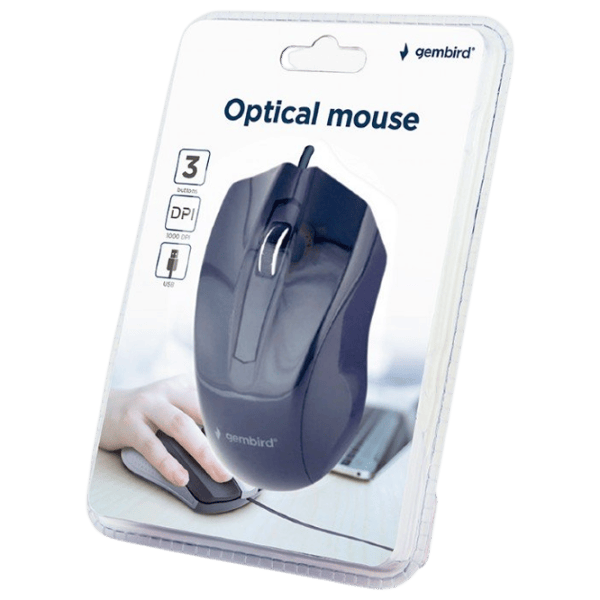 Mouse Gembird MUS-3B-01 Black photo 3