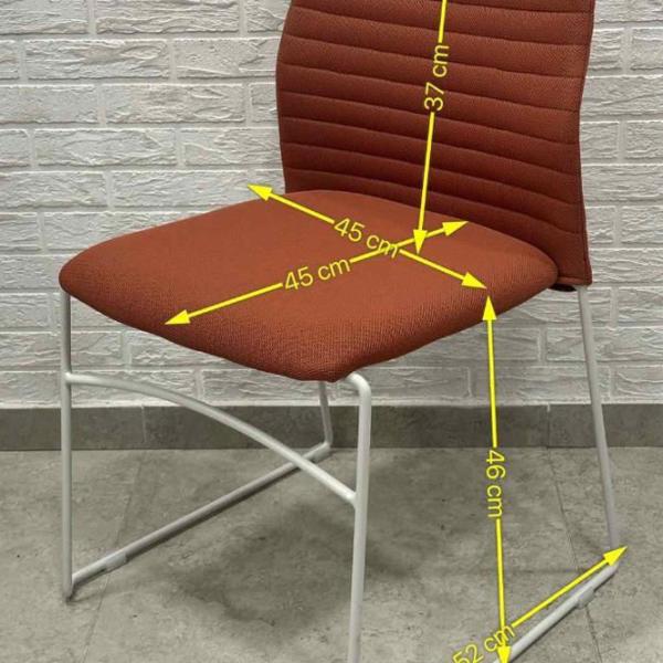 Fotoliu de birou ART Stool Porter Mesh Stofă/ Red White photo 5