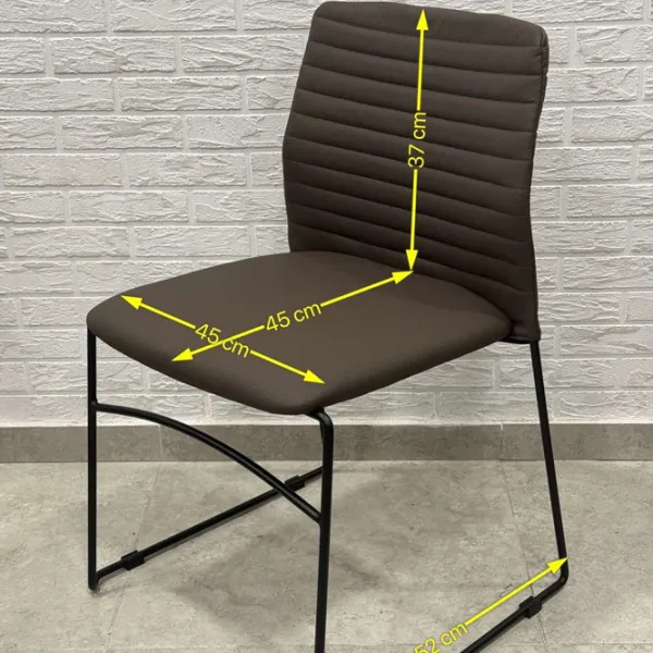 Fotoliu de birou ART Stool Porter PVC/ Brown Black photo 5
