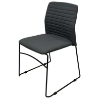 Fotoliu de birou ART Stool Porter PVC/ Dark Gray Black