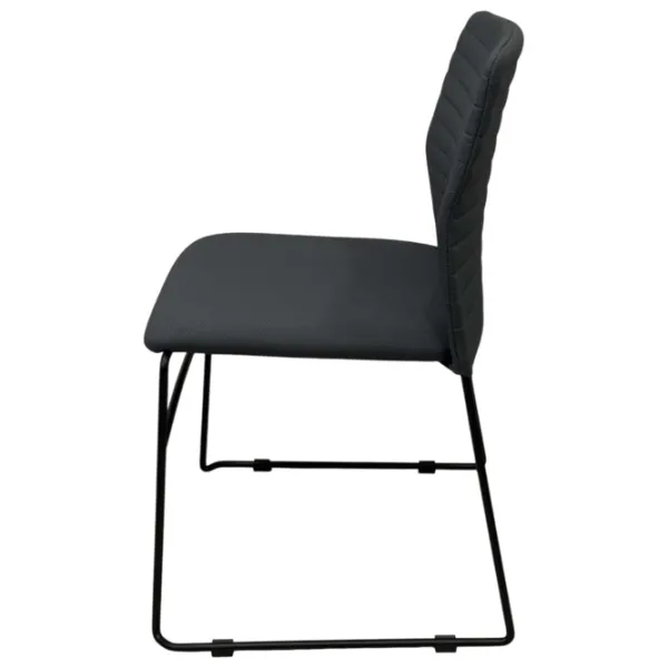 Fotoliu de birou ART Stool Porter PVC/ Dark Gray Black photo 2