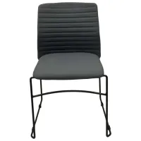 Офисное кресло ART Stool Porter ПВХ/ Тёмно-серый Черный photo 3