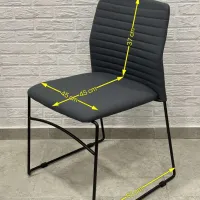 Офисное кресло ART Stool Porter ПВХ/ Тёмно-серый Черный photo 5
