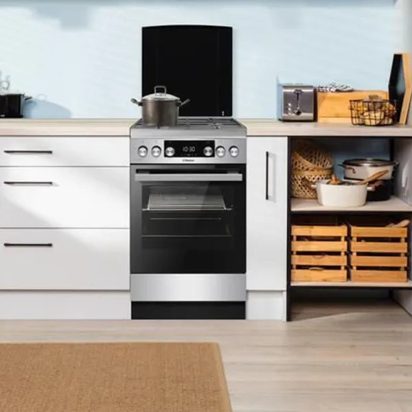 Aragaz Hansa FCMX58329 Pe gaz/ Inox/ Black photo 4