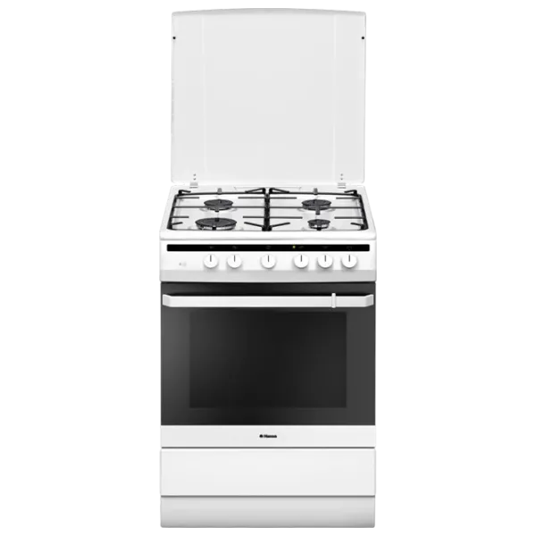 Плита Hansa FCMW63000 Газовая/ Белый/ Черный photo 1