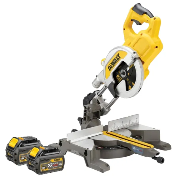 Fierăstrău pentru tăieri înclinate Dewalt DCS777T2 216 mm / Yellow photo 1