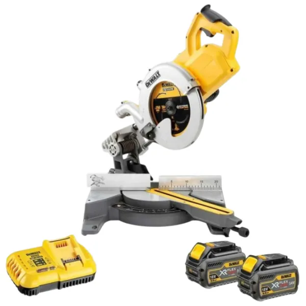 Торцовочная пила Dewalt DCS778T2 250 мм / Желтый photo 1