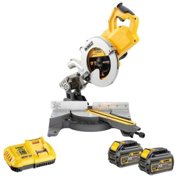 Торцовочная пила Dewalt DCS778T2 250 мм / Желтый photo 1