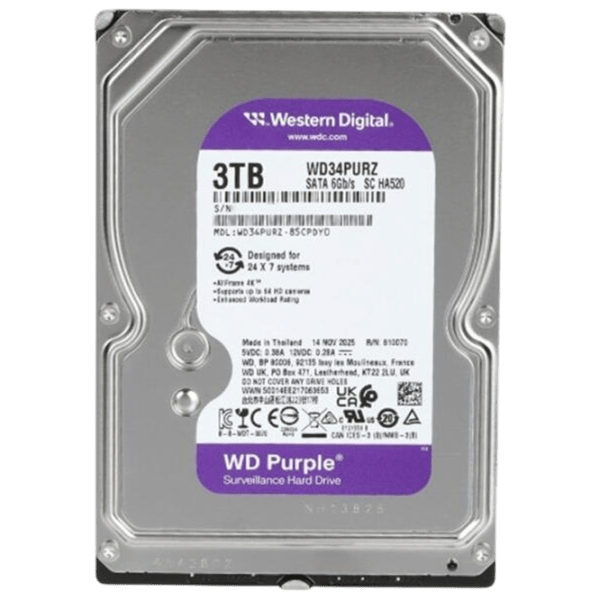HDD Western Digital WD34PURZ 3 TB  / Purple photo 1
