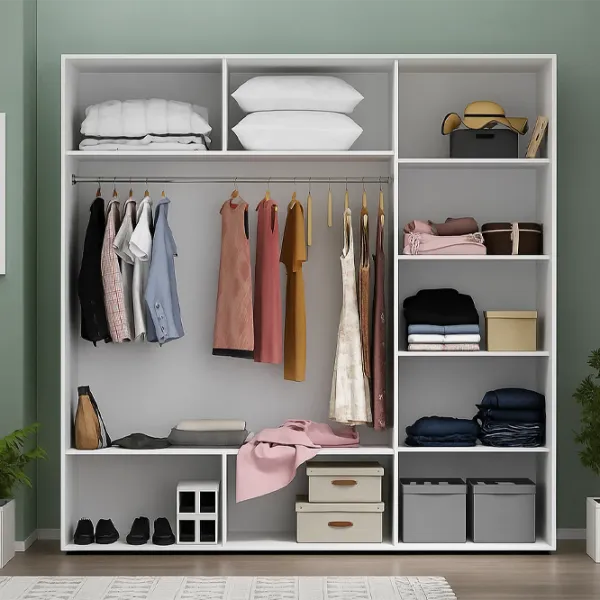 Dulap Nex Home NX-00001761 200 x 60 x 240 / PAL / Alb photo 2