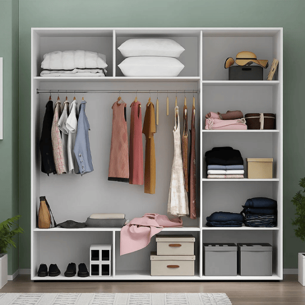 Dulap Nex Home NX-00001761 200 x 60 x 240 / PAL / Alb photo 2