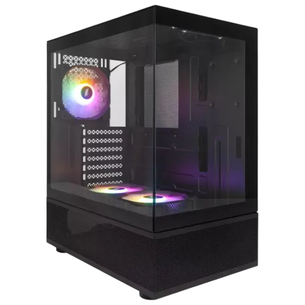 Корпус 1STPLAYER Mi7-A-BK-2F7R-1F7 Mid Tower / Черный photo 1