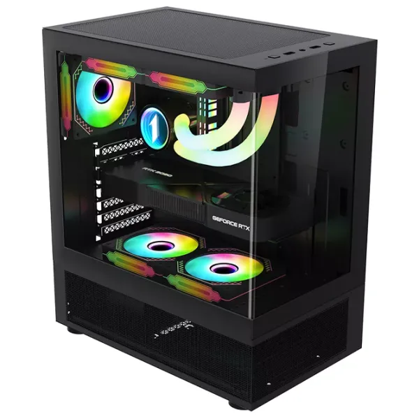 Корпус 1STPLAYER Mi7-A-BK-2F7R-1F7 Mid Tower / Черный photo 3