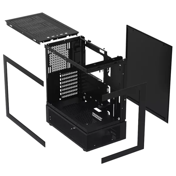 Корпус 1STPLAYER Mi7-A-BK-2F7R-1F7 Mid Tower / Черный photo 10