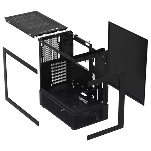 Корпус 1STPLAYER Mi7-A-BK-2F7R-1F7 Mid Tower / Черный photo 10