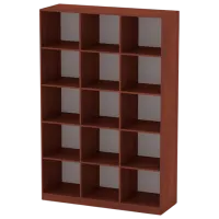 Etajeră ML-Mobila KS-3 195 x 130 x 44.8 cm / PAL / Grey Stone