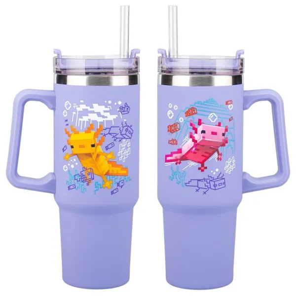 Cană termo Paladone Minecraft Insulated Cup and Straw 900 ml photo 3