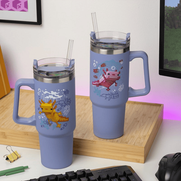 Cană termo Paladone Minecraft Insulated Cup and Straw 900 ml photo 4