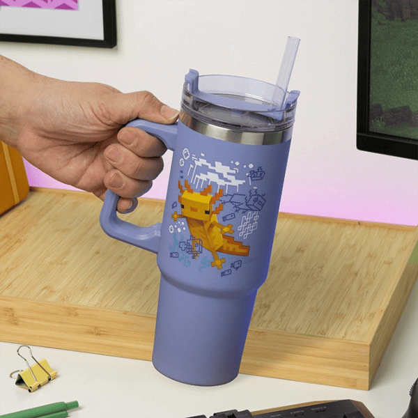 Cană termo Paladone Minecraft Insulated Cup and Straw 900 ml photo 5