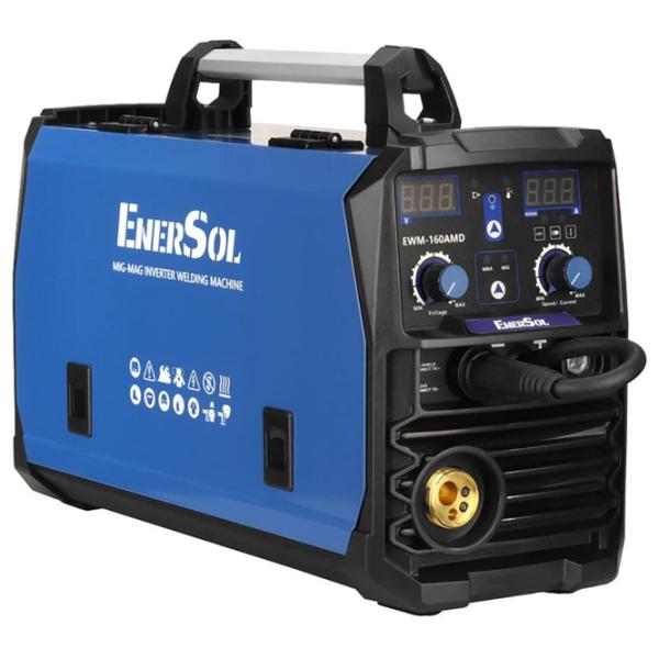 Aparat de sudat Enersol EWM-160AMDS-SP 230 V semiautomat (MIG/MAG), cu electrod (MMA), cu gaz inert (TIG) / Blue photo 1