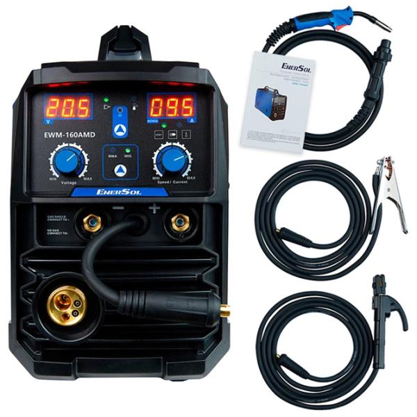 Aparat de sudat Enersol EWM-160AMDS-SP 230 V semiautomat (MIG/MAG), cu electrod (MMA), cu gaz inert (TIG) / Blue photo 2
