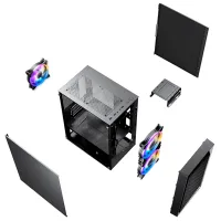 Корпус 1STPLAYER BS-2 Mini Tower / Черный photo 11