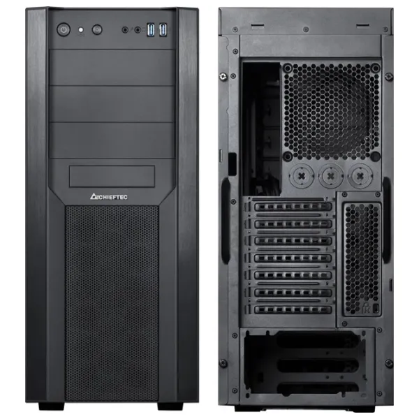 Carcasă Chieftec CW-01B-OP Mid Tower / Black photo 3
