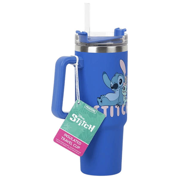 Термокружка Paladone Disney Stitch Blue Insulated Cup and Straw 900 мл photo 1