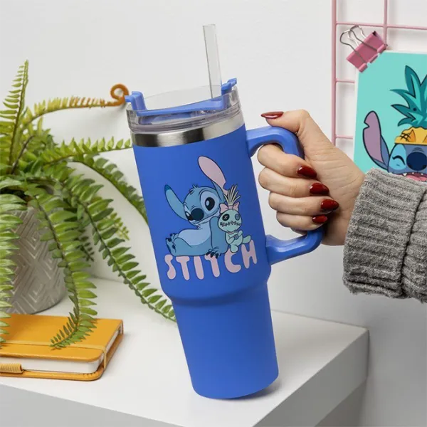 Термокружка Paladone Disney Stitch Blue Insulated Cup and Straw 900 мл photo 3