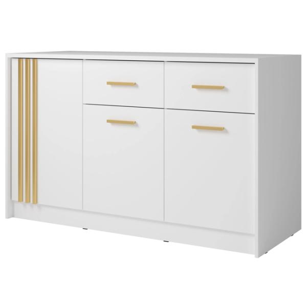 Comodă Fadome Canada CD-25 94 x 150 x 42 / MDF / Alb Aur photo 1