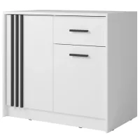 Comodă Ikea Canada CY-24 102 x 94 x 42 / MDF / White Black