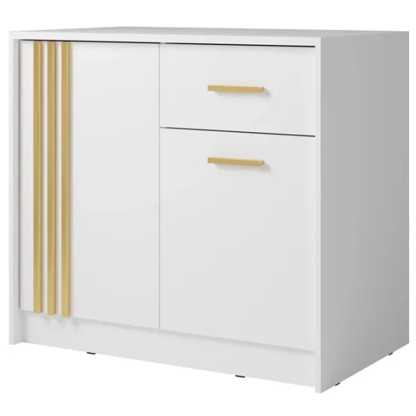 Comodă Ikea Canada CY-25 102 x 94 x 42 / MDF / Alb Aur photo 1