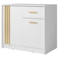 Comodă Ikea Canada CY-25 102 x 94 x 42 / MDF / Alb Aur