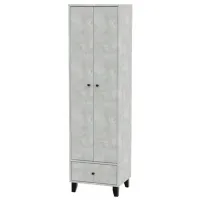 Шкаф KompaniT 17 50 x 40см x 180 / ЛДСП / Ателье светлый