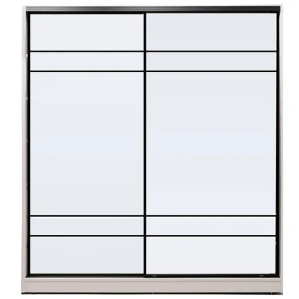 Dulap Andrani PETRA 200 x 60 x 220 / DSP / Alb photo 1
